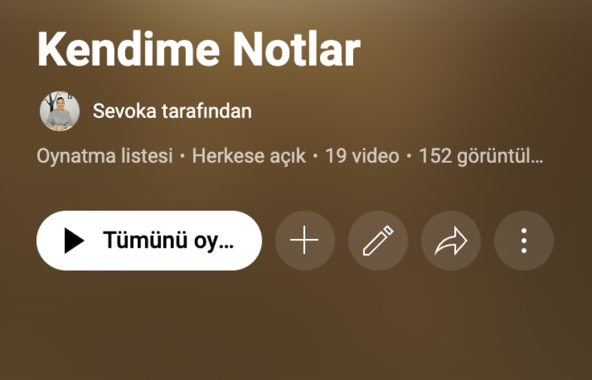 Kendime notlar..